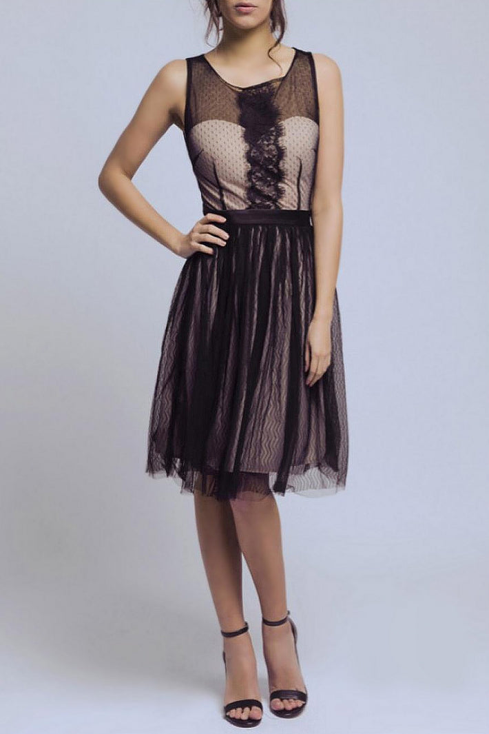 SOKY SOKA  DRESS BLACK 57001-1-1